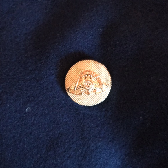 Men’s Pea Coat with Brass Buttons - Picture 3 of 3